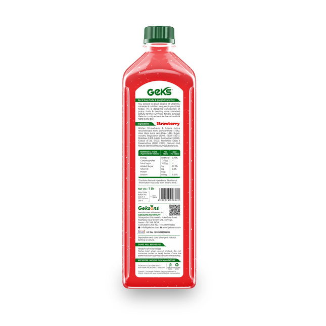 Strawberry and Aloevera - 1 Ltr