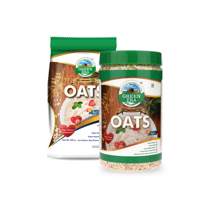 Premium Plain Oats Combo – 500 g Jar + 500 g Pouch
